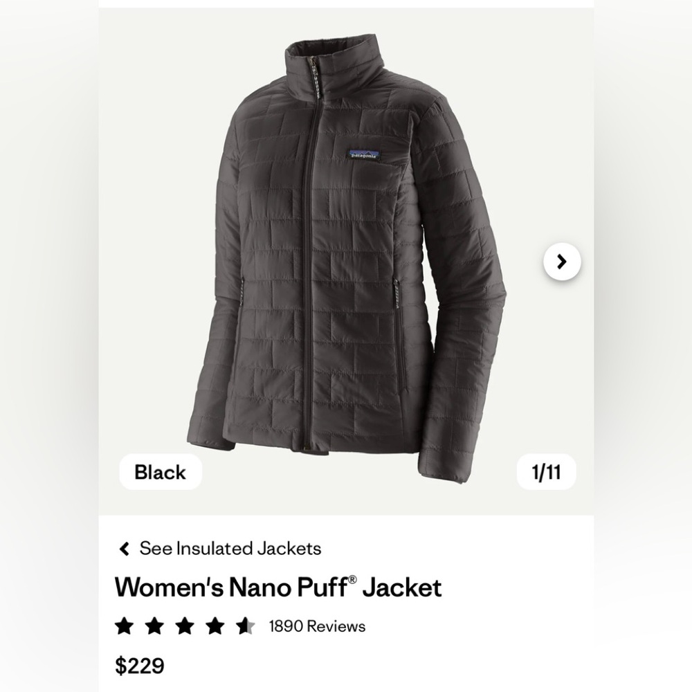 Patagonia NANO PUFF Jacket black